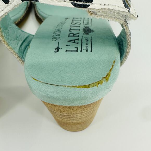 Spring Step L'Artiste Women's Dotstak Polka Dot Ankle Strap Sandals Size 39/ 8.5 - Picture 10 of 16